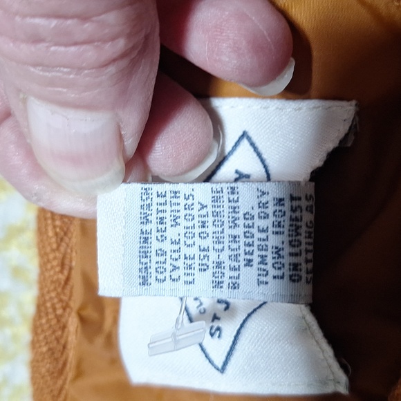 NWT St John's Bay orange all weather coat, with pockets. - Picture 9 of 12